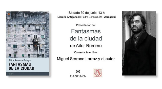 Aitor Romero presenta Fantasmas en la ciudad, en la librería Antígona